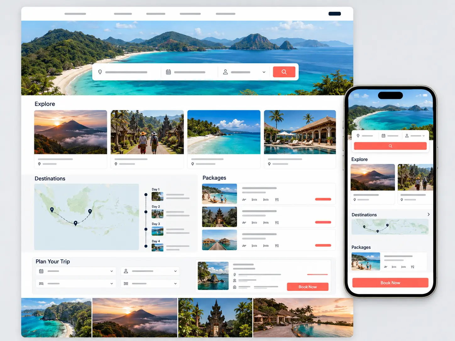 Tampilan proyek Jelajah Indonesia