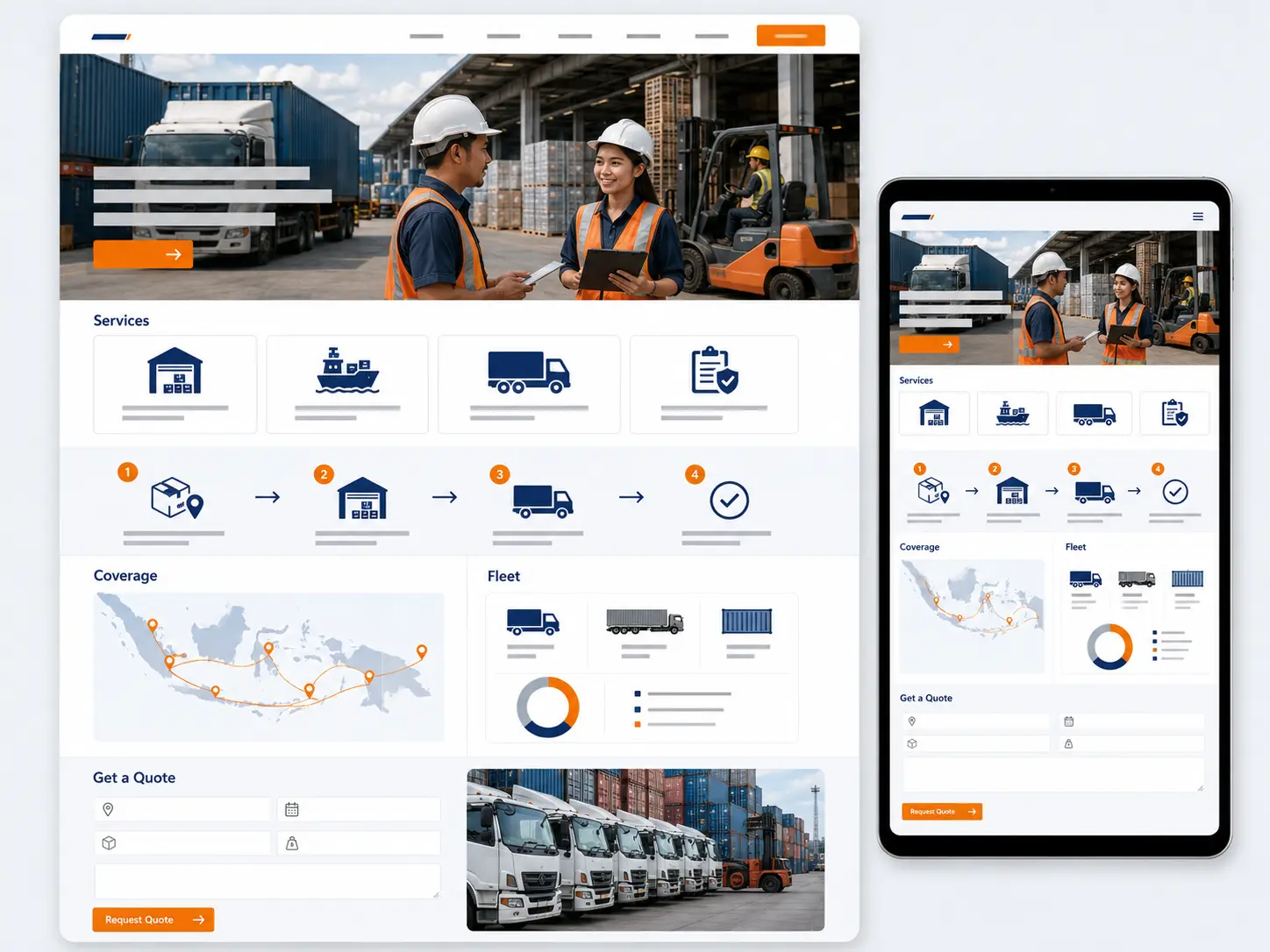 Tampilan proyek Sentra Logistik